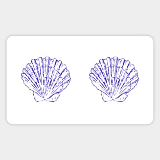 Blue Sea Shells Magnet